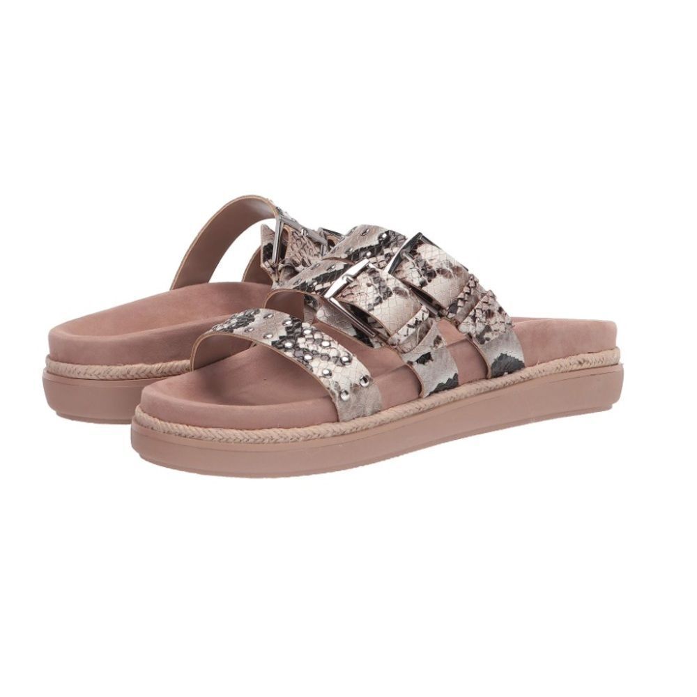 Vince Camuto $139 Chavelle Platform Slide Sandals Snakeskin 9.5 NEW